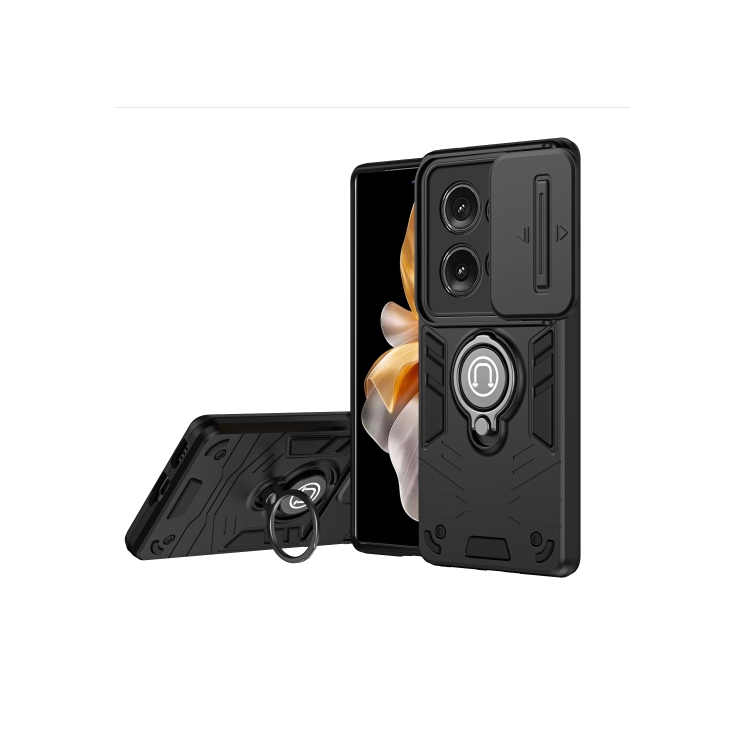 Motorola Edge 50. Funda Camshield con anillo compatible con soportes magnéticos