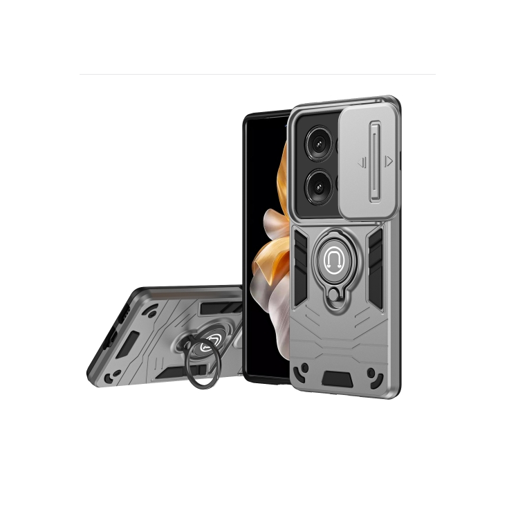 Motorola Edge 50. Funda Camshield con anillo compatible con soportes magnéticos