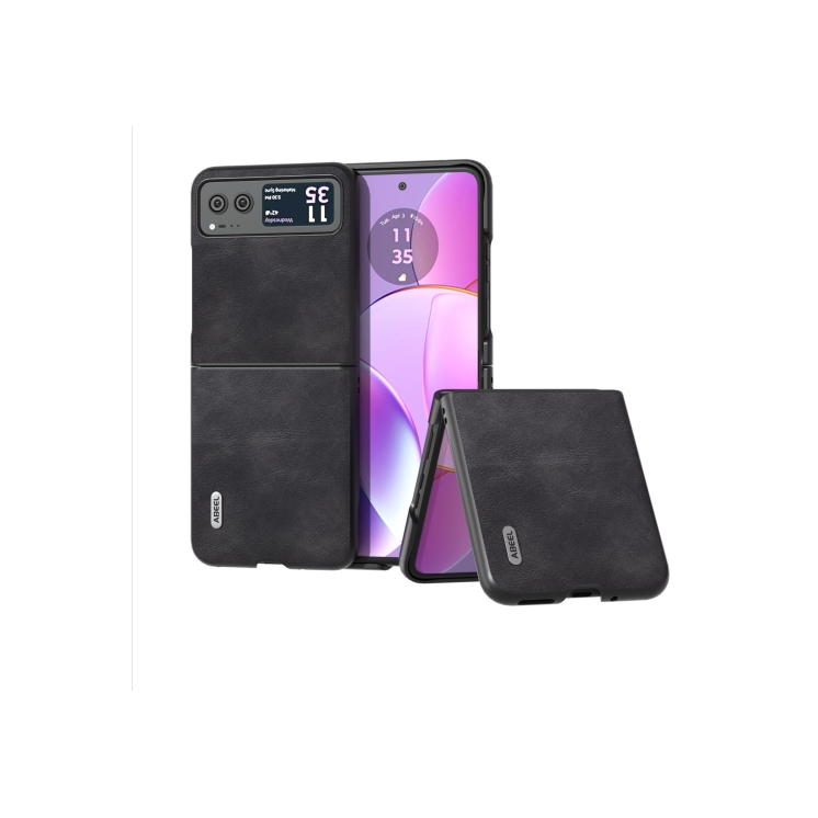 Motorola Razr 40. Funda ABEEL textura cuero de PU
