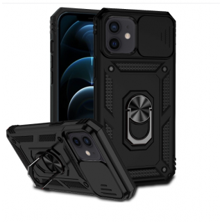 IPhone 12/ 12 Pro. Funda Armor Camshield TPU+PC con anillo