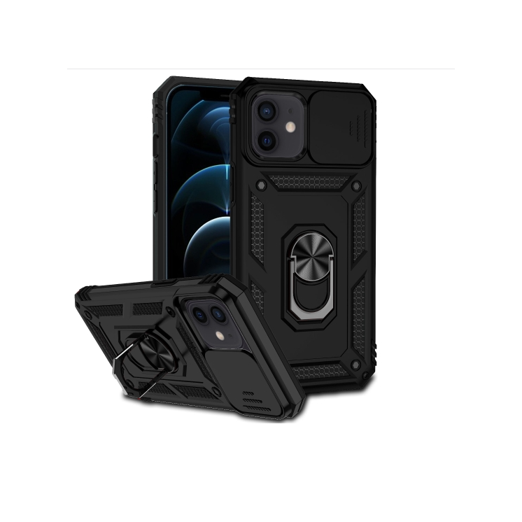 IPhone 12/ 12 Pro. Funda Armor Camshield TPU+PC con anillo