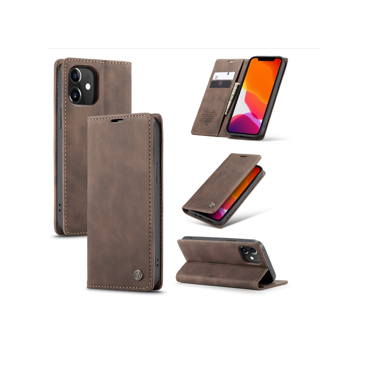 IPhone 12/ 12 Pro. Funda CaseMe leather case con cierre magnético