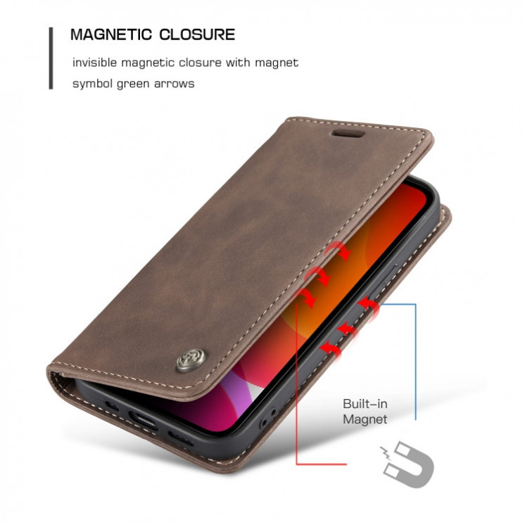 IPhone 12/ 12 Pro. Funda CaseMe leather case con cierre magnético