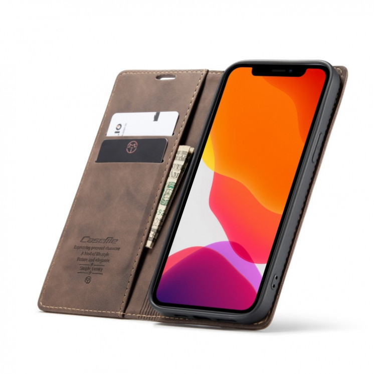 IPhone 12/ 12 Pro. Funda CaseMe leather case con cierre magnético