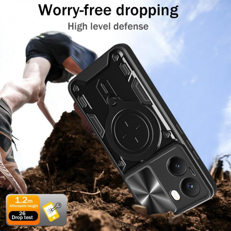 Xiaomi Poco X7 Pro. Funda Camshield con anillo 360
