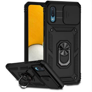 Samsung A02. Funda Armor camshield con anillo