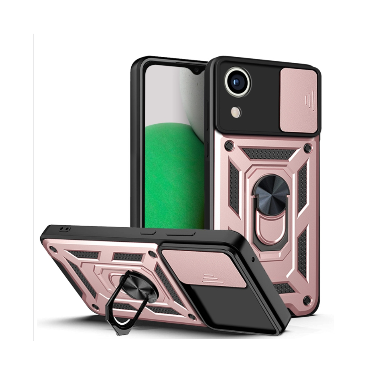 Samsung A03 core. Funda camshield con anillo 360