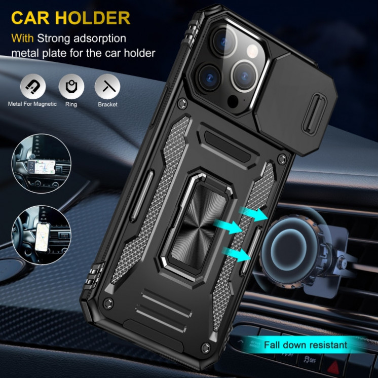IPhone 16 Pro. Funda Armor camshield magnético con stand