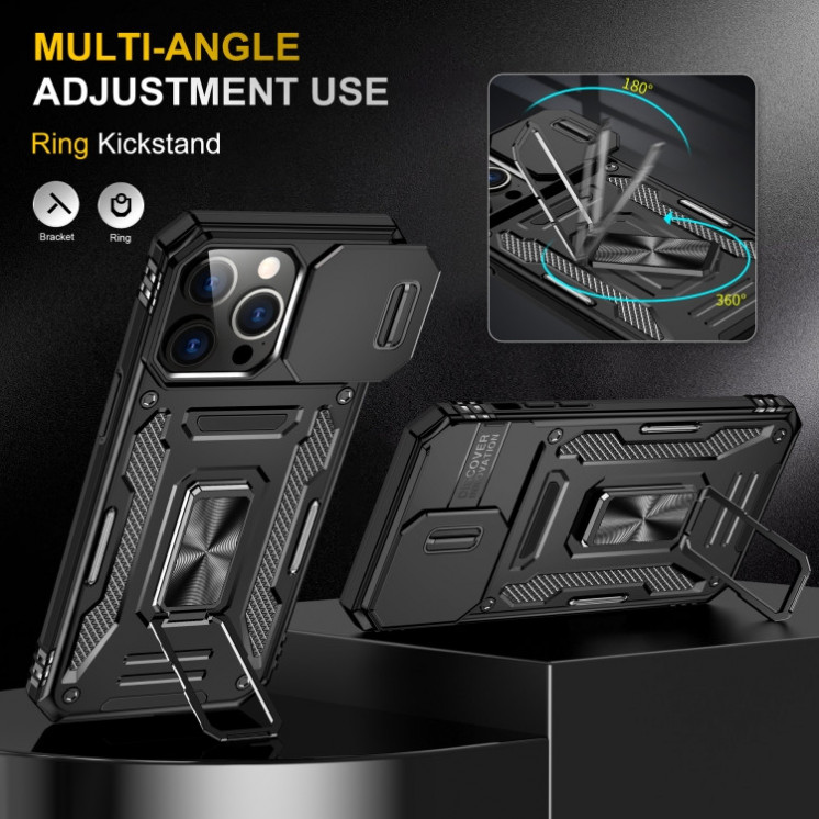 IPhone 16 Pro. Funda Armor camshield magnético con stand