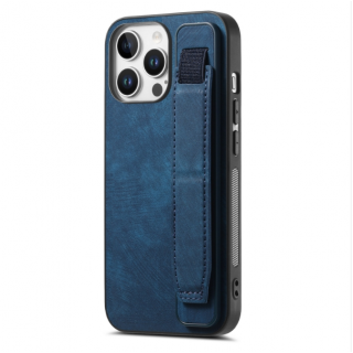 IPhone 16 Pro. Funda leather case con correa elástica