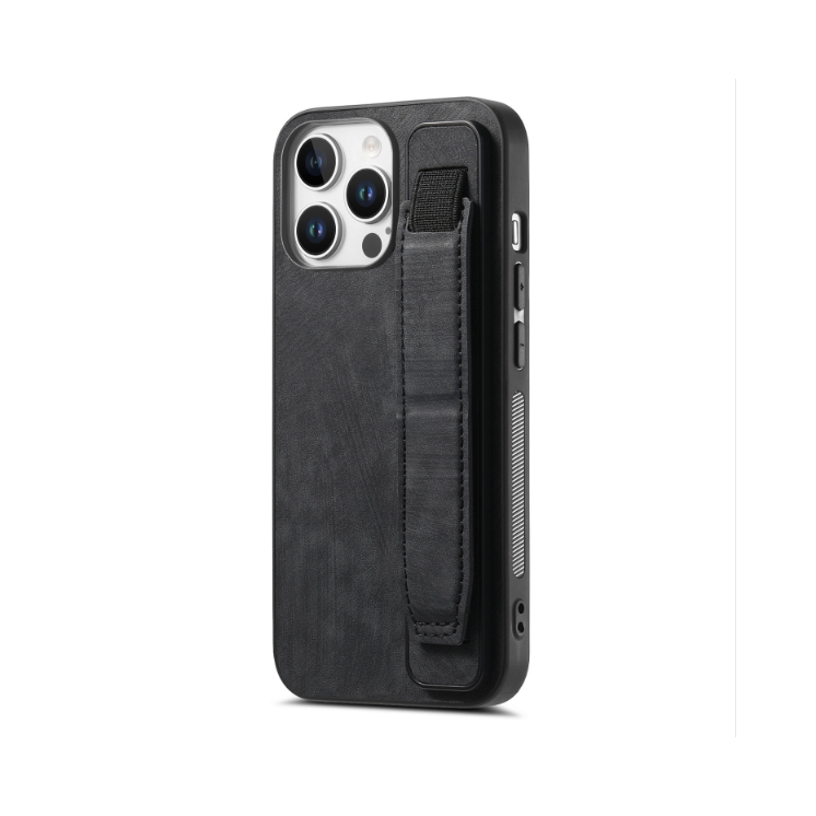 IPhone 16 Pro. Funda leather case con correa elástica