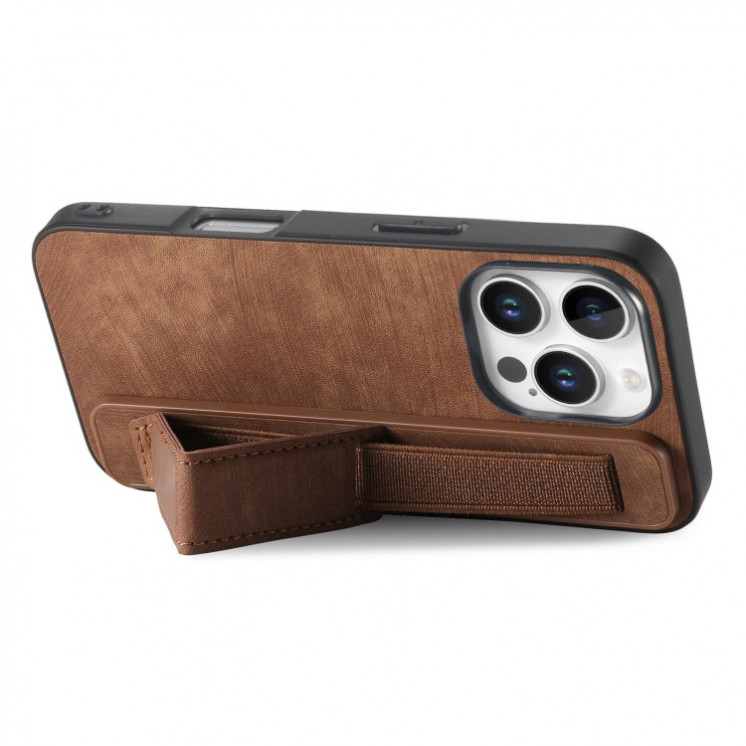 IPhone 16 Pro. Funda leather case con correa elástica