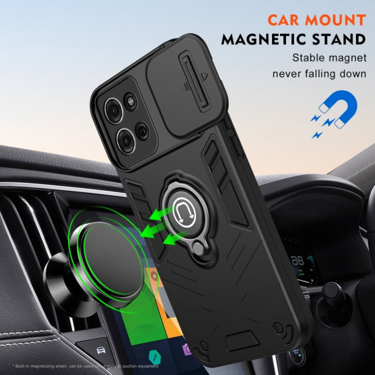 Motorola G75. Funda Camshield magnético con anillo