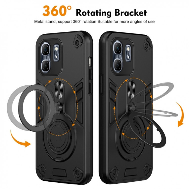 Infinix Smart 9/Hot 50i. Funda Armor TPU+PC con anillo 360
