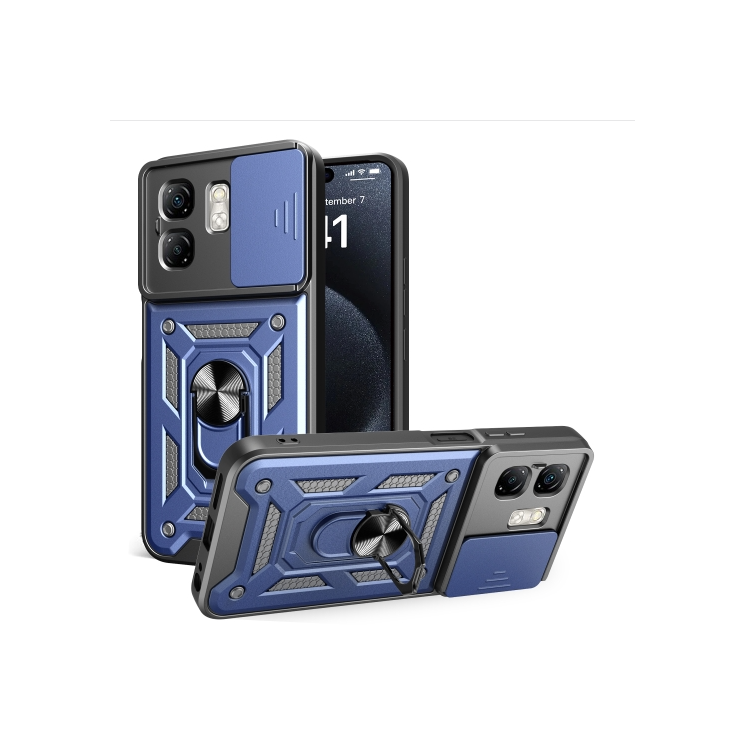 Infinix Smart 9/Hot 50i. Funda Camshield TPU+PC con anillo