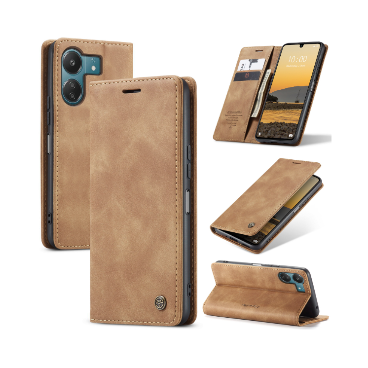 Xiaomi 13C 4G/5G/Poco C65. Funda CaseMe leather case con cierre magnético
