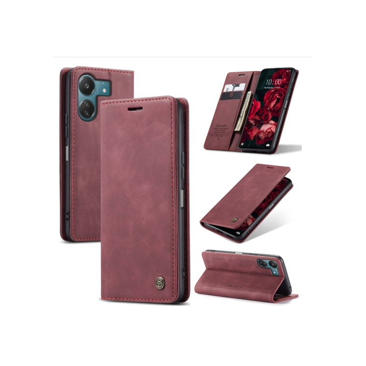 Xiaomi 13C 4G/5G/Poco C65. Funda CaseMe leather case con cierre magnético