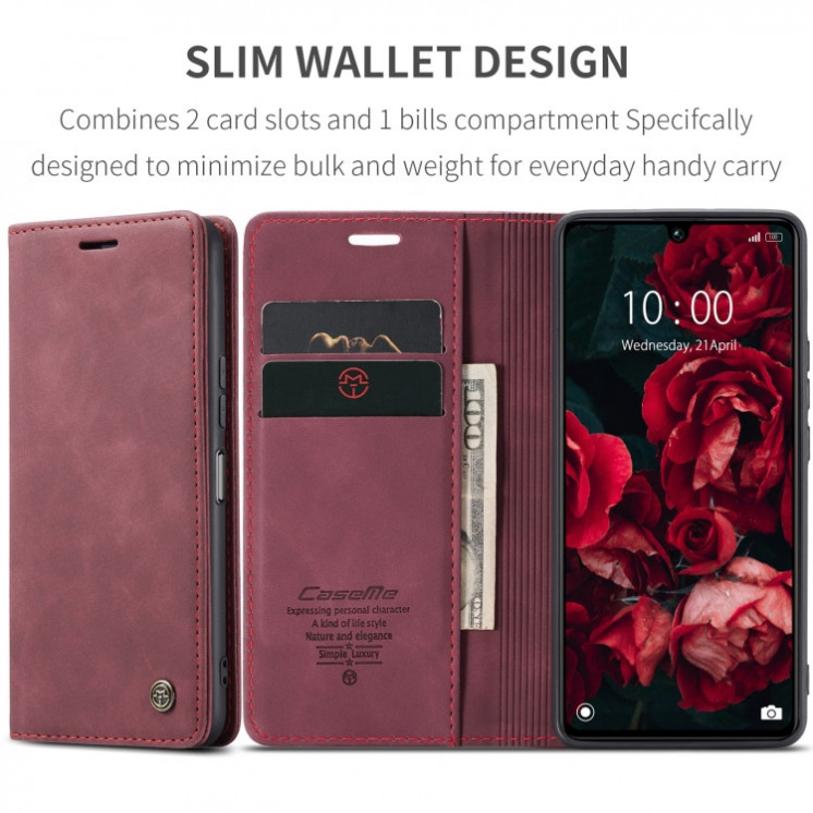 Xiaomi 13C 4G/5G/Poco C65. Funda CaseMe leather case con cierre magnético