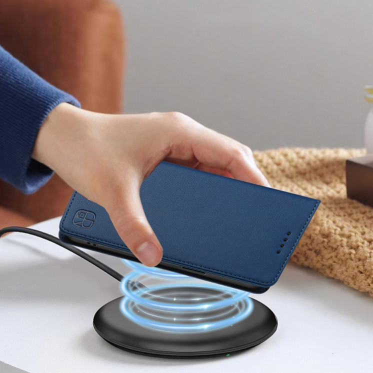 Motorola G24 Power. Funda Leather case con cierre magnético