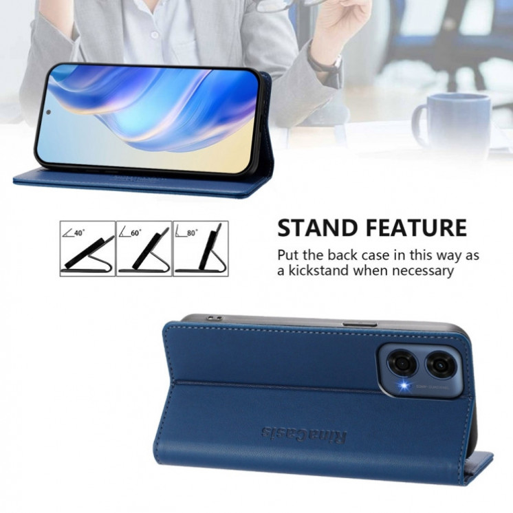 Motorola G24 Power. Funda Leather case con cierre magnético