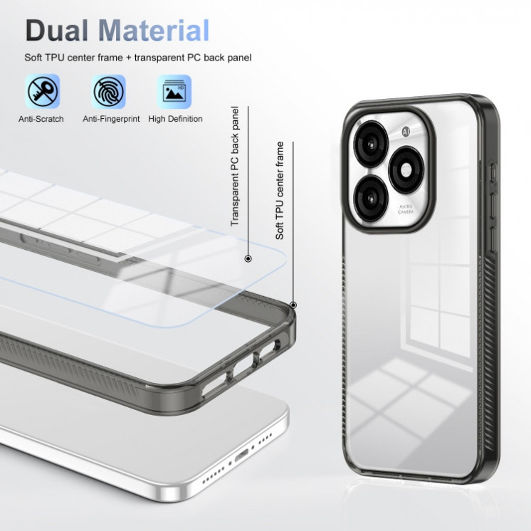 Itel A70. Funda anti-slip TPU+Acrílico