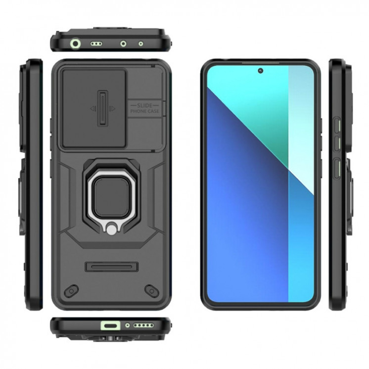 Xiaomi Note 13 4G. Funda Camshield TPU+PC con anillo.