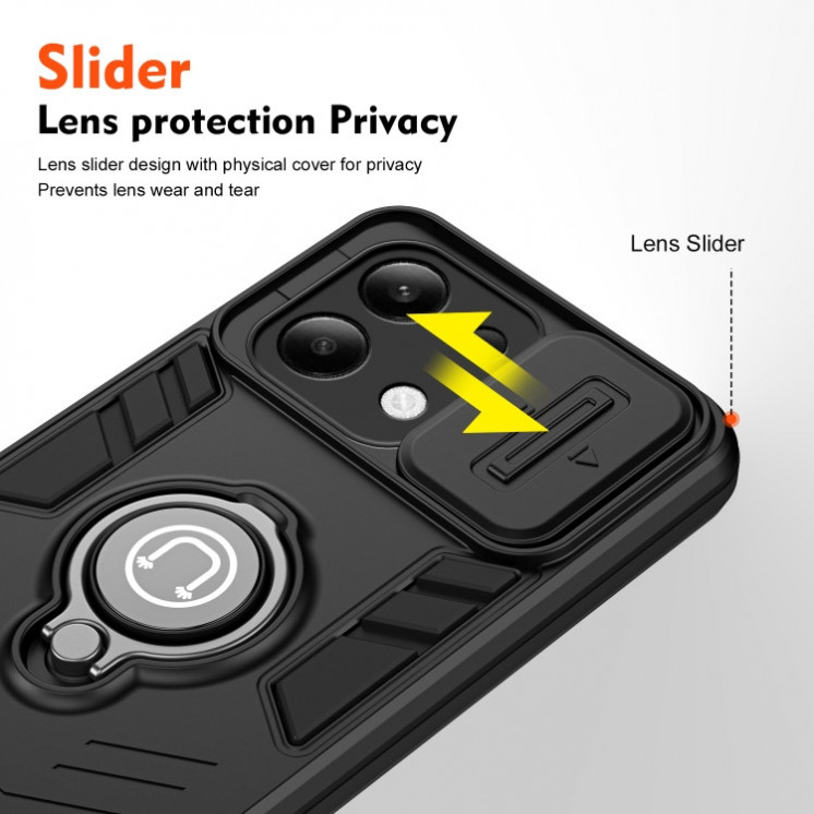 Xiaomi Note 13 4G. Funda Camshield magnética con anillo