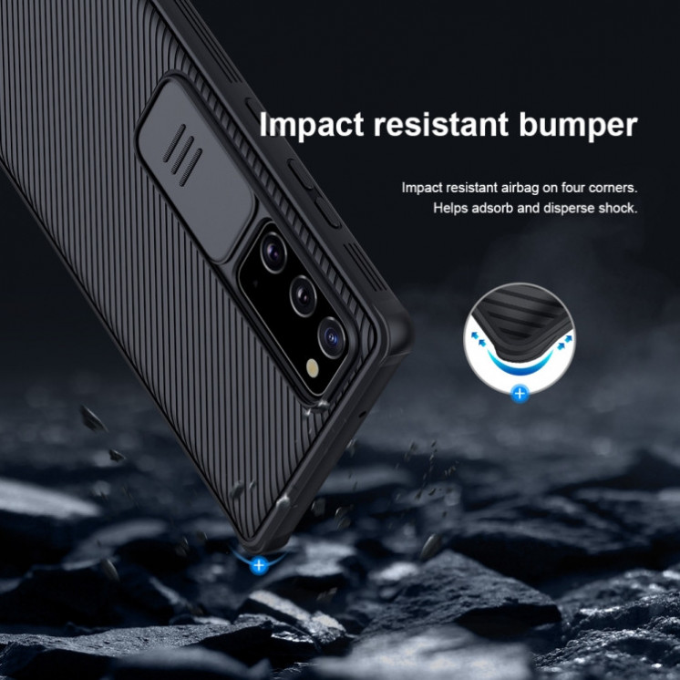 Samsung Note 20. Funda NILLKIN Black Mirror Pro Camshield