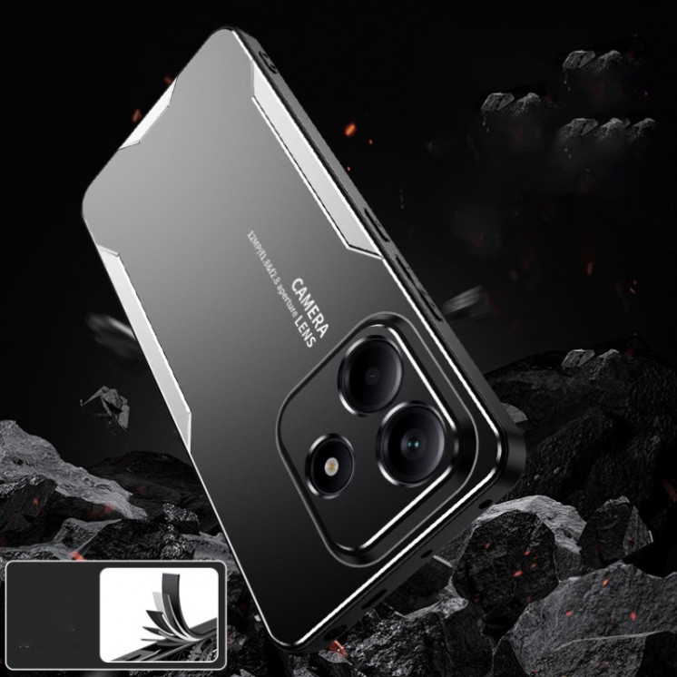Xiaomi Note 14 5G. Funda híbrida TPU- detalles Metal