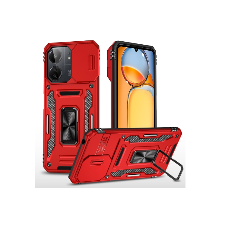 Xiaomi 13C 4G/5G/Poco C65. Funda Armor Camshield con anillo