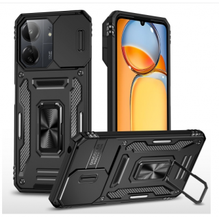 Xiaomi 13C 4G/5G/Poco C65. Funda Armor Camshield con anillo