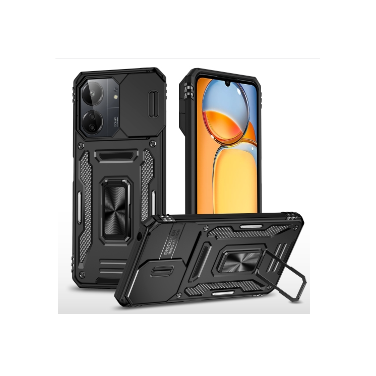 Xiaomi 13C 4G/5G/Poco C65. Funda Armor Camshield con anillo