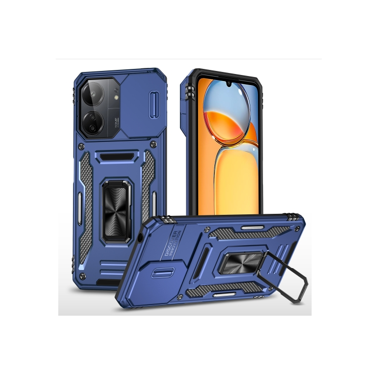 Xiaomi 13C 4G/5G/Poco C65. Funda Armor Camshield con anillo