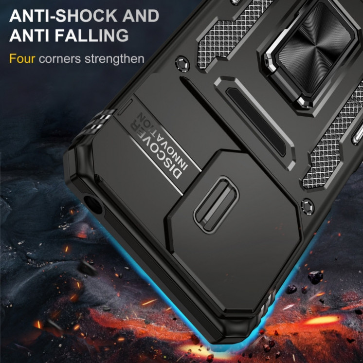 Xiaomi 13C 4G/5G/Poco C65. Funda Armor Camshield con anillo