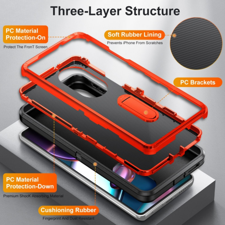 Motorola Edge 30 Pro. Funda 360° con soporte stand