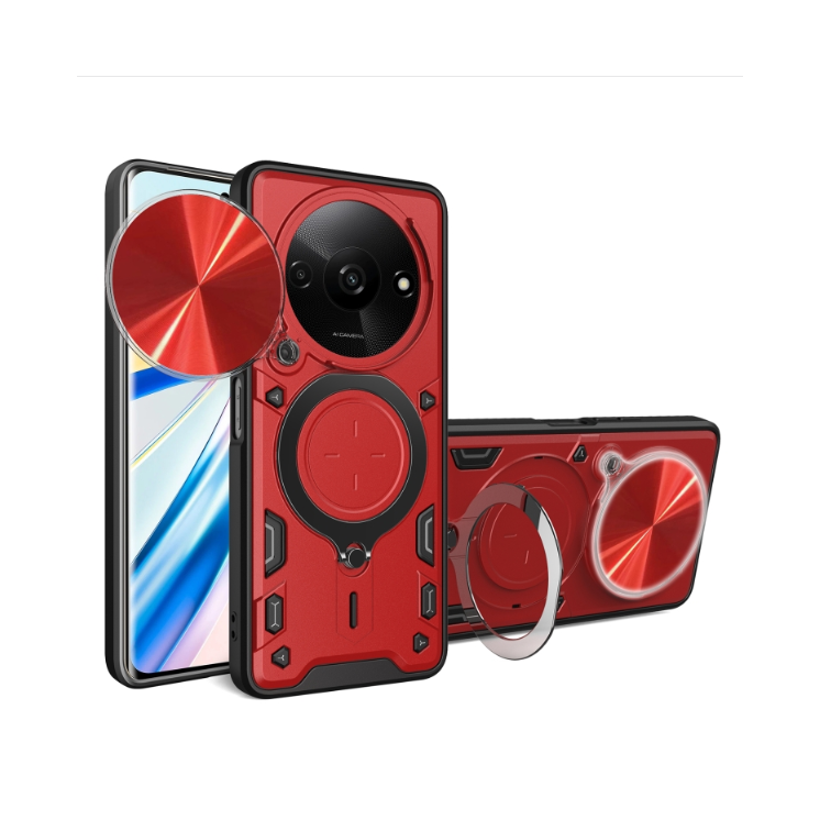 Xiaomi Redmi A3/ A3x/ Poco C61. Funda Camshield con anillo stand