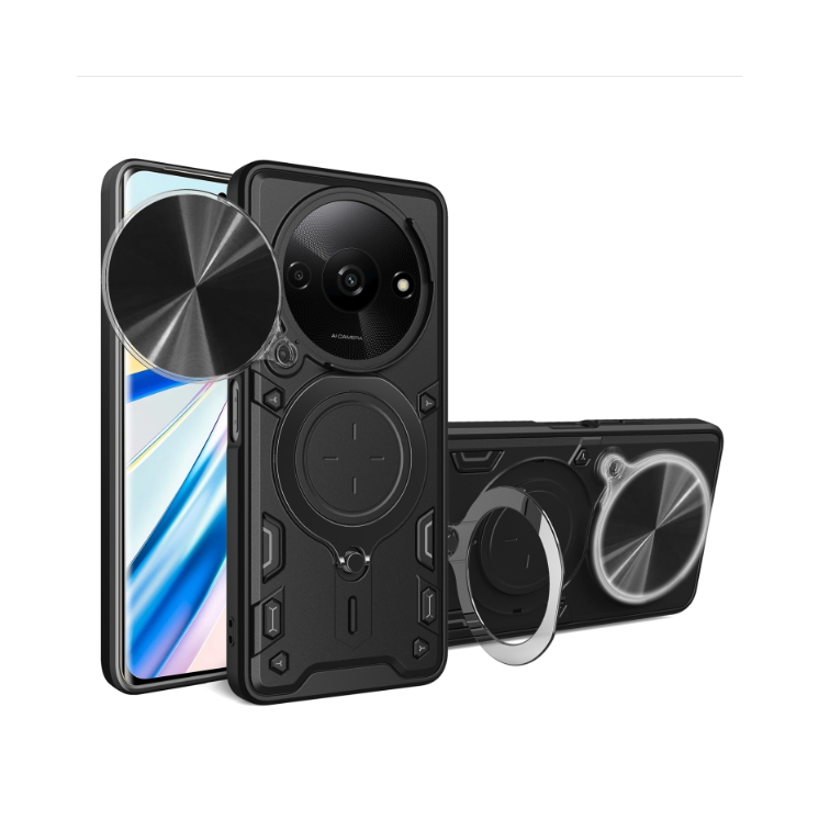Xiaomi Redmi A3/ A3x/ Poco C61. Funda Camshield con anillo stand