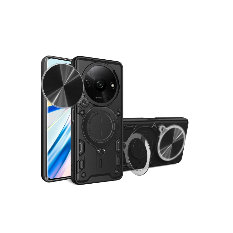 Xiaomi Redmi A3/ A3x/ Poco C61. Funda Camshield con anillo stand