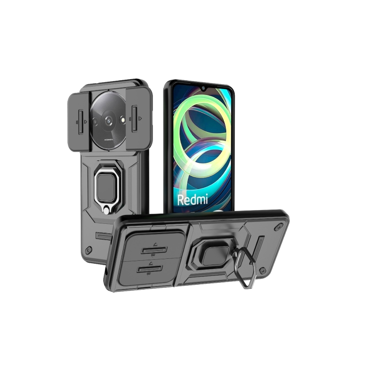 Xiaomi Redmi A3/ A3x/ Poco C61. Funda Camshield con anillo.