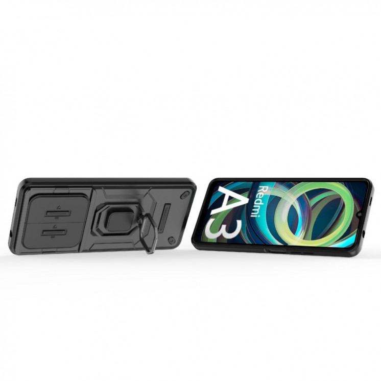 Xiaomi Redmi A3/ A3x/ Poco C61. Funda Camshield con anillo.