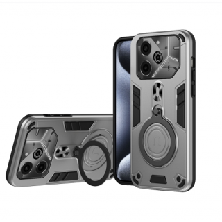 Tecno Pova 6/6 Pro. Funda PC+TPU con anillo stand 360°