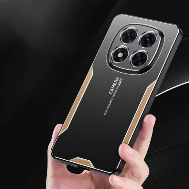 Xiaomi Redmi Note 14 Pro 5G. Funda híbrida TPU con detalles metal