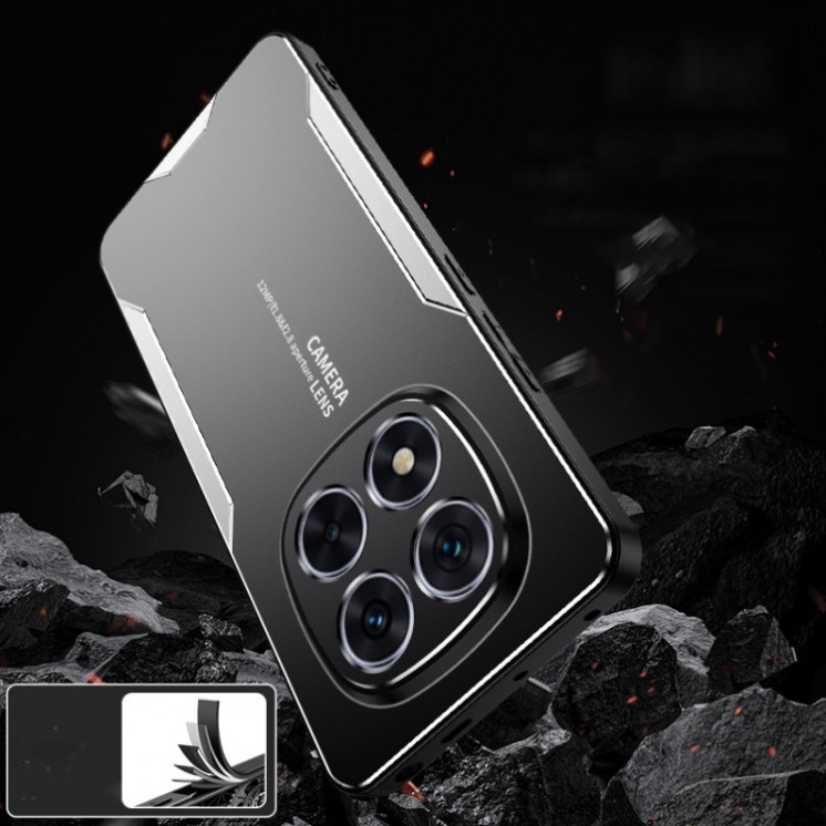 Xiaomi Redmi Note 14 Pro Plus 5G. Funda híbrida TPU + detalles metal