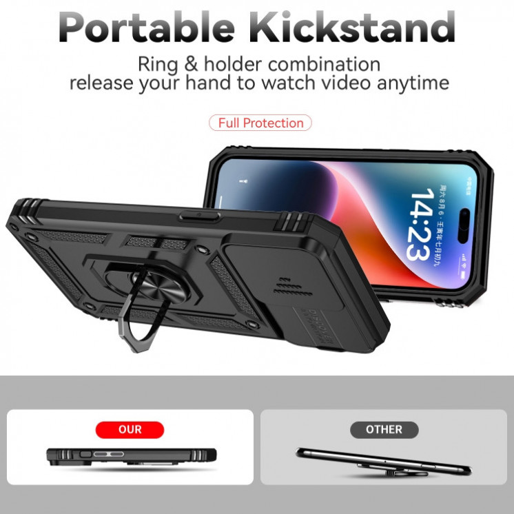 IPhone 15 Pro. Funda Armor camshield con anillo