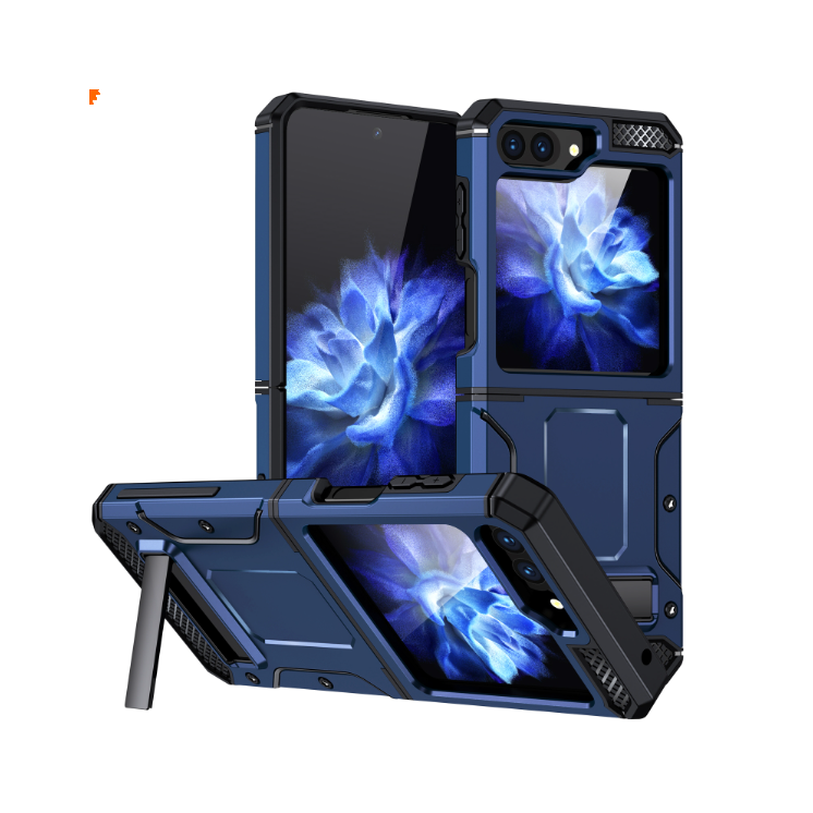 Samsung Z Flip5. Funda TPU+ PC con stand (azul)