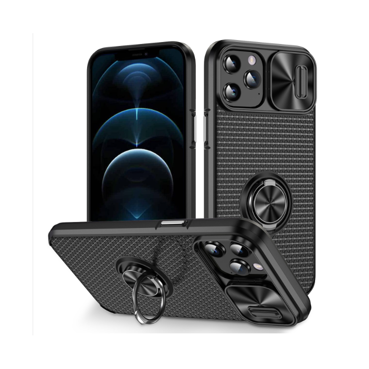 IPhone 12 Pro Max. Funda Camshield con anillo