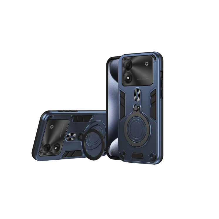 ZTE Blade A34/ A54. Funda TPU+PC con anillo metálico 360