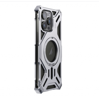 IPhone 16 Pro Max. Funda aleación Aluminio compatible MagSafe con stand 360°