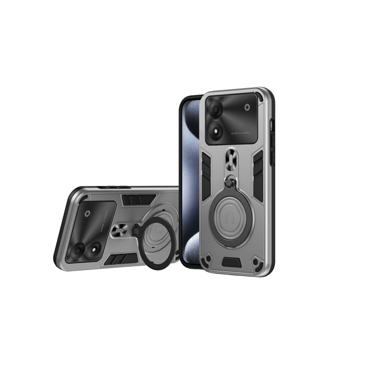 ZTE Blade A34/ A54. Funda TPU+PC con anillo metálico 360