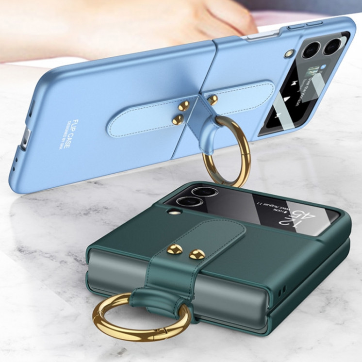 Samsung Z Flip 4. Funda GKK con anillo soporte